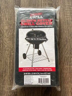 Expert Grill 30-Inch Black Kettle Grill Cover 30 in DIA x 25 in H Waterproof NEW